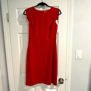 J Crew Red Wool Sheath "Resume" Dress - Size 2